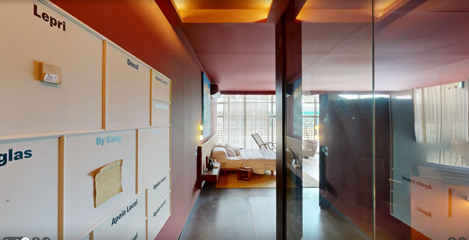 Quarto com janela para o parque